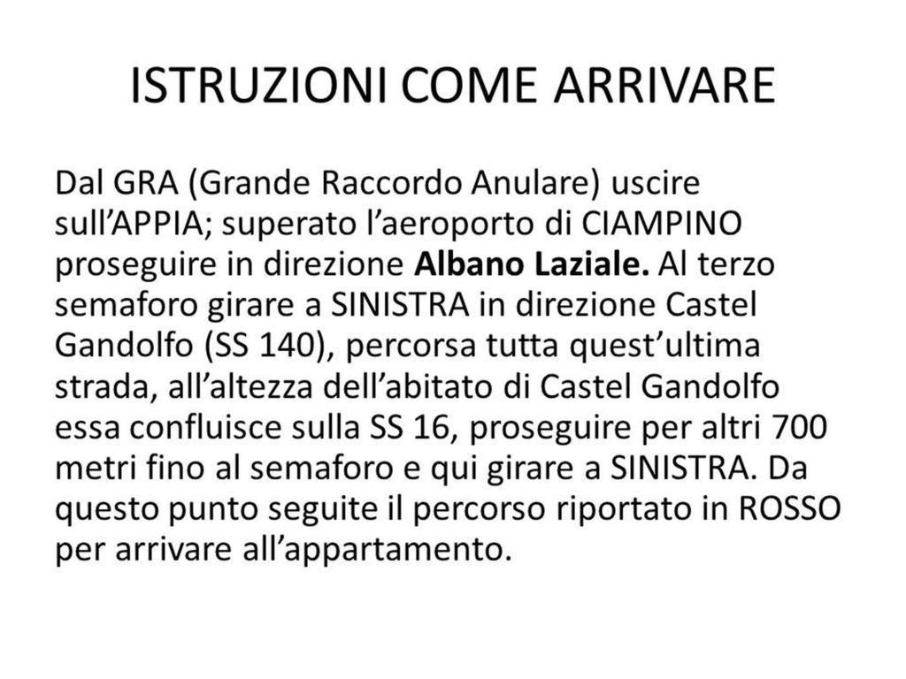 Apartment Castel Gandolfo Værelse billede